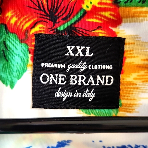 NWOT One Brand Bahamas Button Down Shirt - Picture 3 of 5